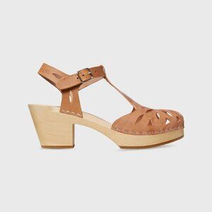 Swedish Hasbeens Lacy T-Strap Clog